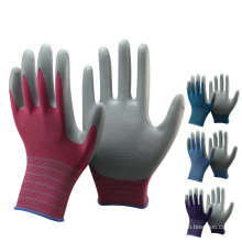 NMSAFETY China Direct Import polyester Half Coated Garden Nitrile Gloves For Safety Product